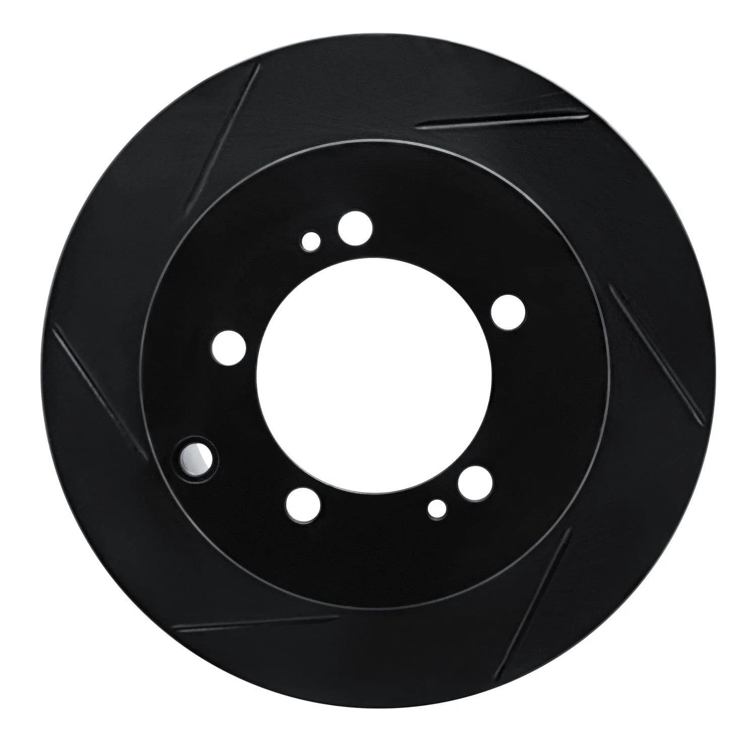 R1 Concepts 94-95 Mitsubishi Eclipse Rear Left Slotted Black Brake Rotor