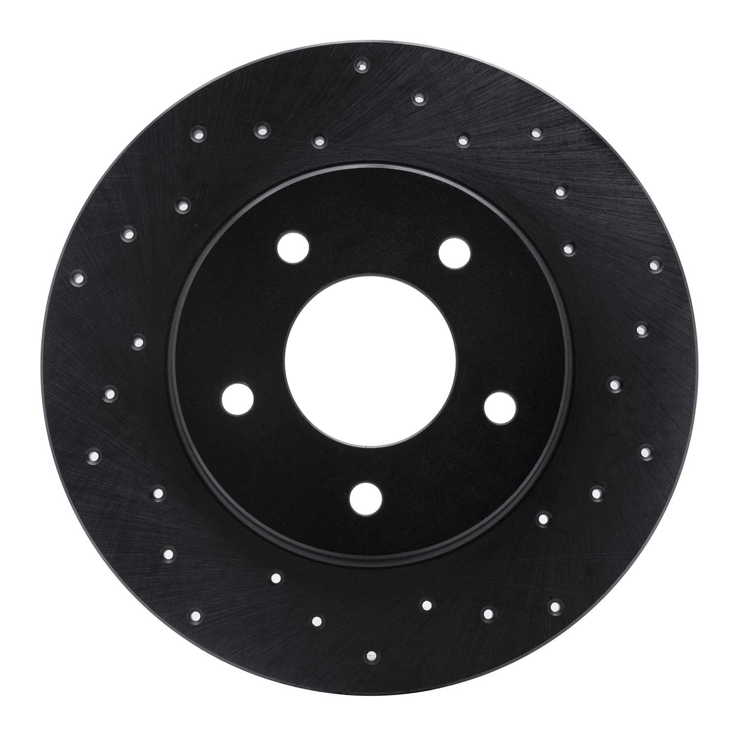 R1 Concepts 94-99 Buick Cutlass Supreme Rear Right Drilled Black Brake Rotor