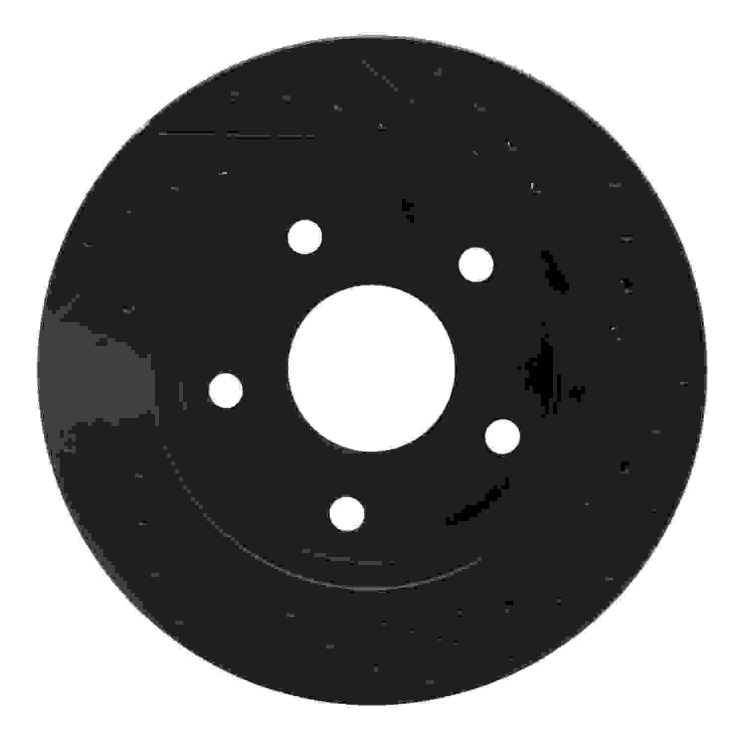 R1 Concepts 94-99 Dodge Ramcharger (Mexico) Front Left Drilled & Slotted Black Brake Rotor - Image 2