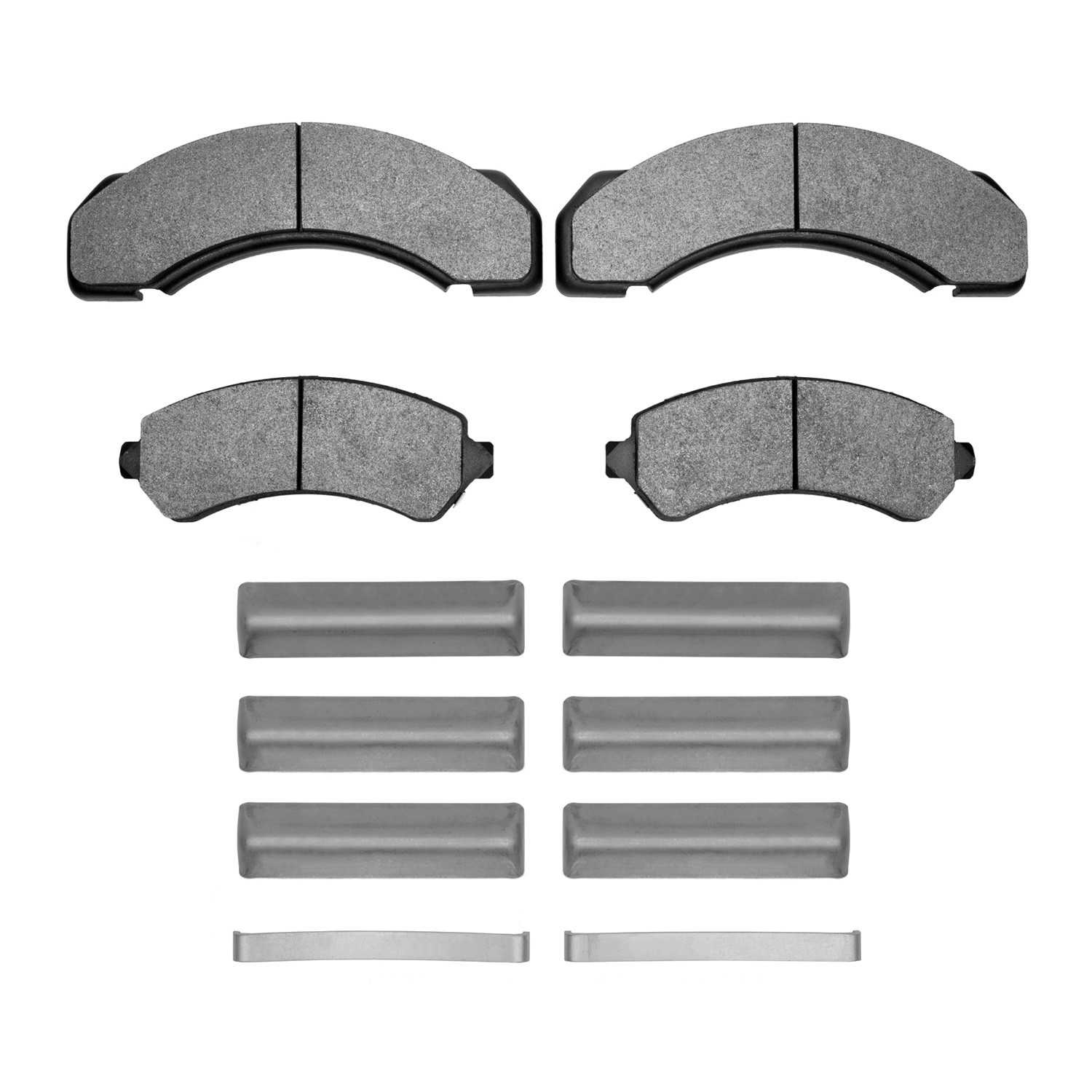 R1 Concepts 95-00 Chevrolet C3500 Front/Rear Ceramic Pads & Hardware Kit