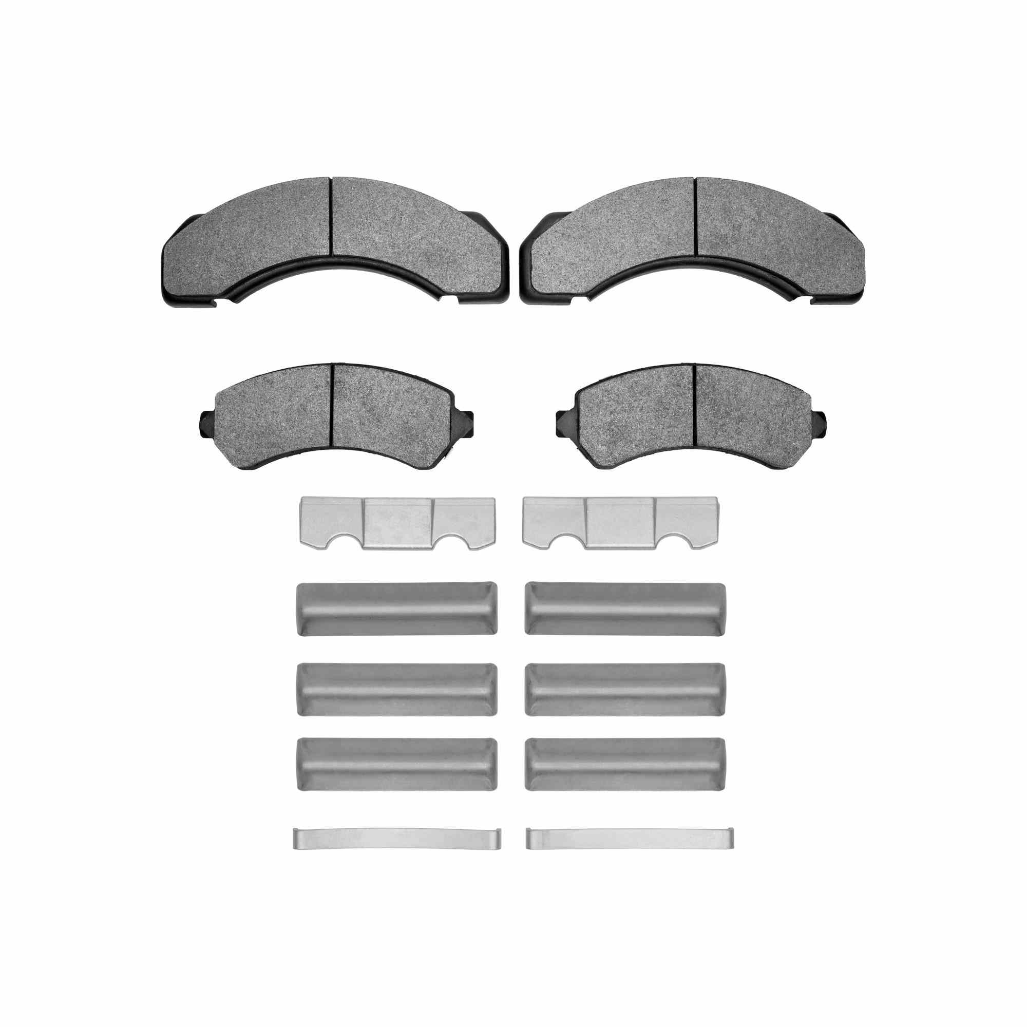 R1 Concepts 95-00 Chevrolet C3500 Front/Rear Ceramic Pads & Hardware Kit - Image 2