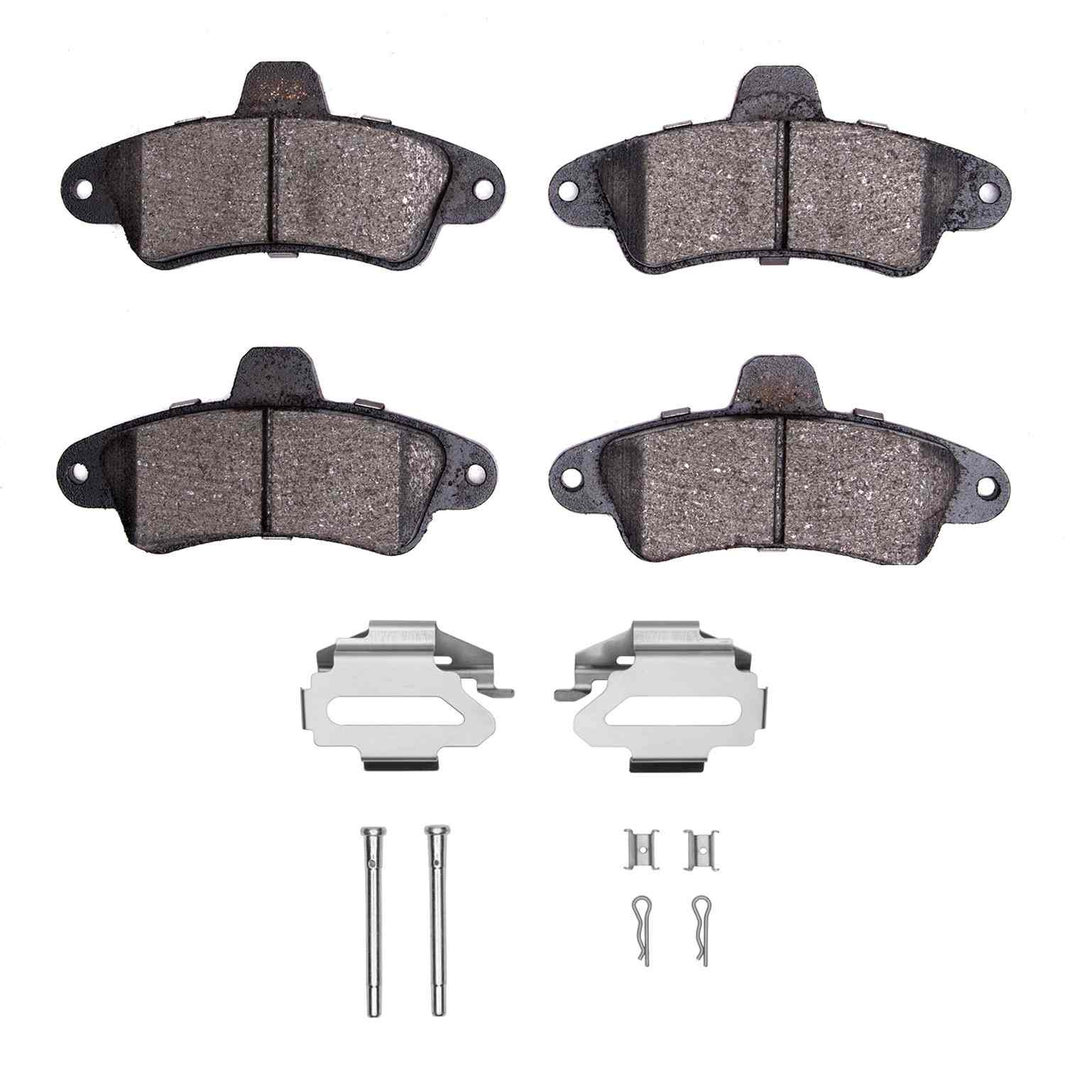 R1 Concepts 95-00 Ford Contour Rear Semi Met Pads & Hardware Kit