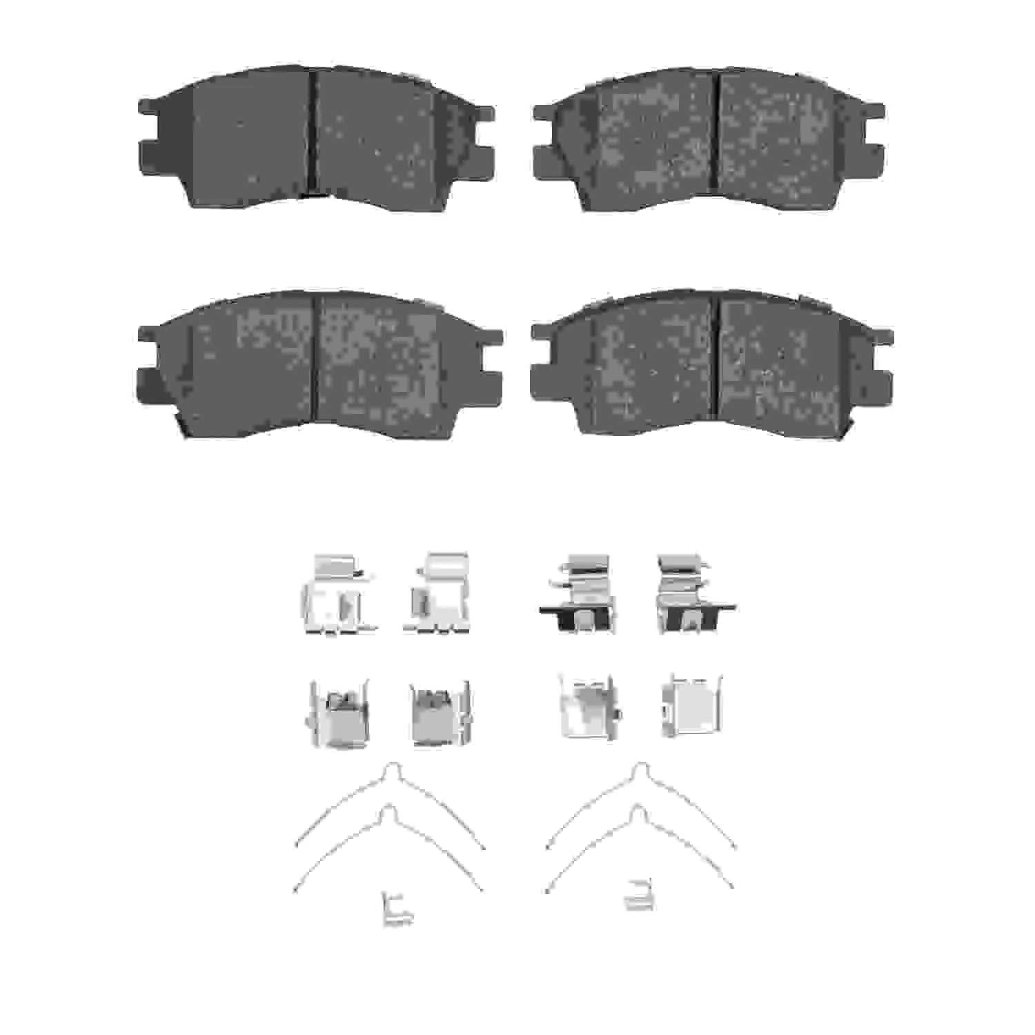 R1 Concepts 95-03 Toyota Celica Front Optimum OE Brake Pads & Hardware Kit