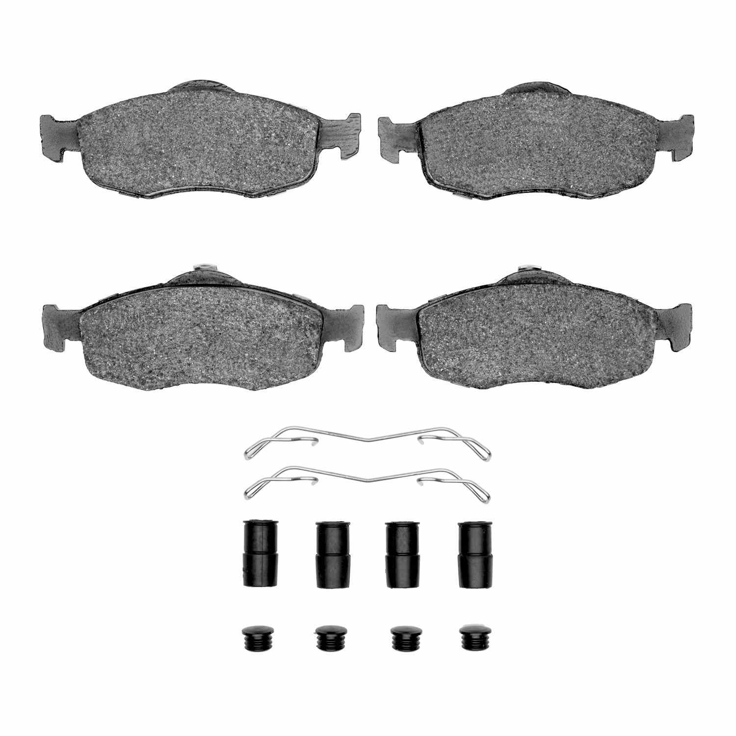 R1 Concepts 95-04 Ford Contour Front Ceramic Pads & Hardware Kit