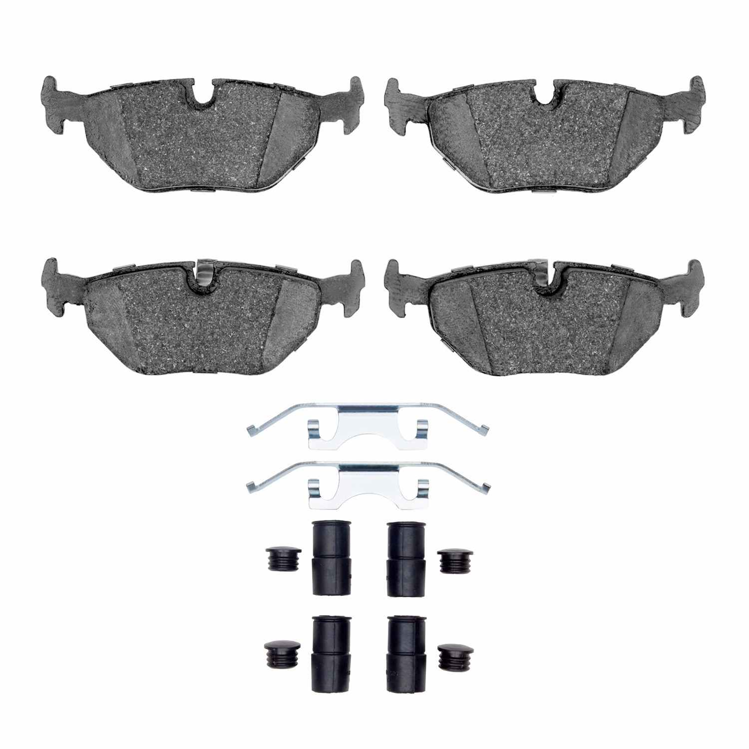 R1 Concepts 96-03 BMW 530I Rear Semi Met Pads & Hardware Kit