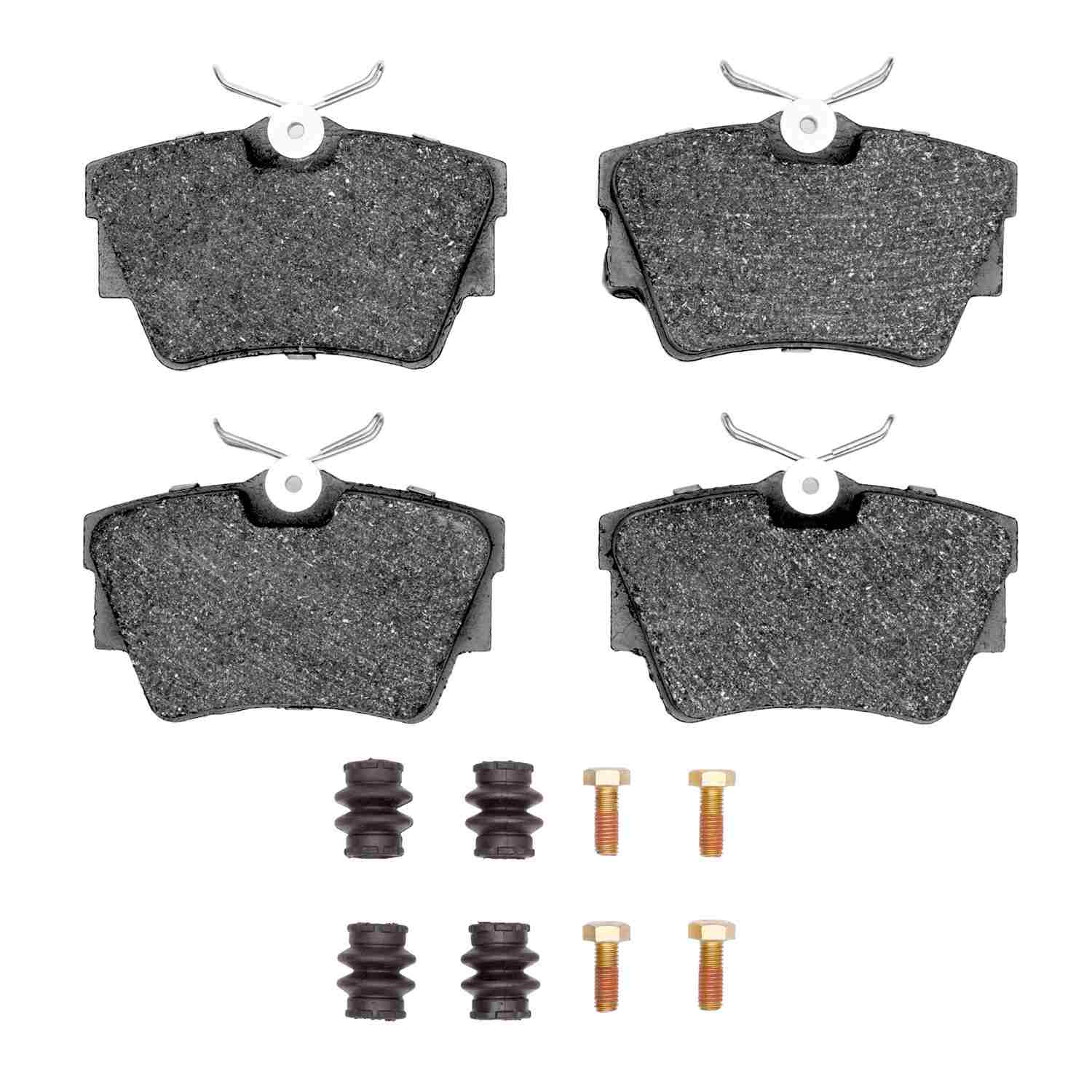 R1 Concepts 96-97 Volkswagen EuroVan Rear Semi Met Pads & Hardware Kit