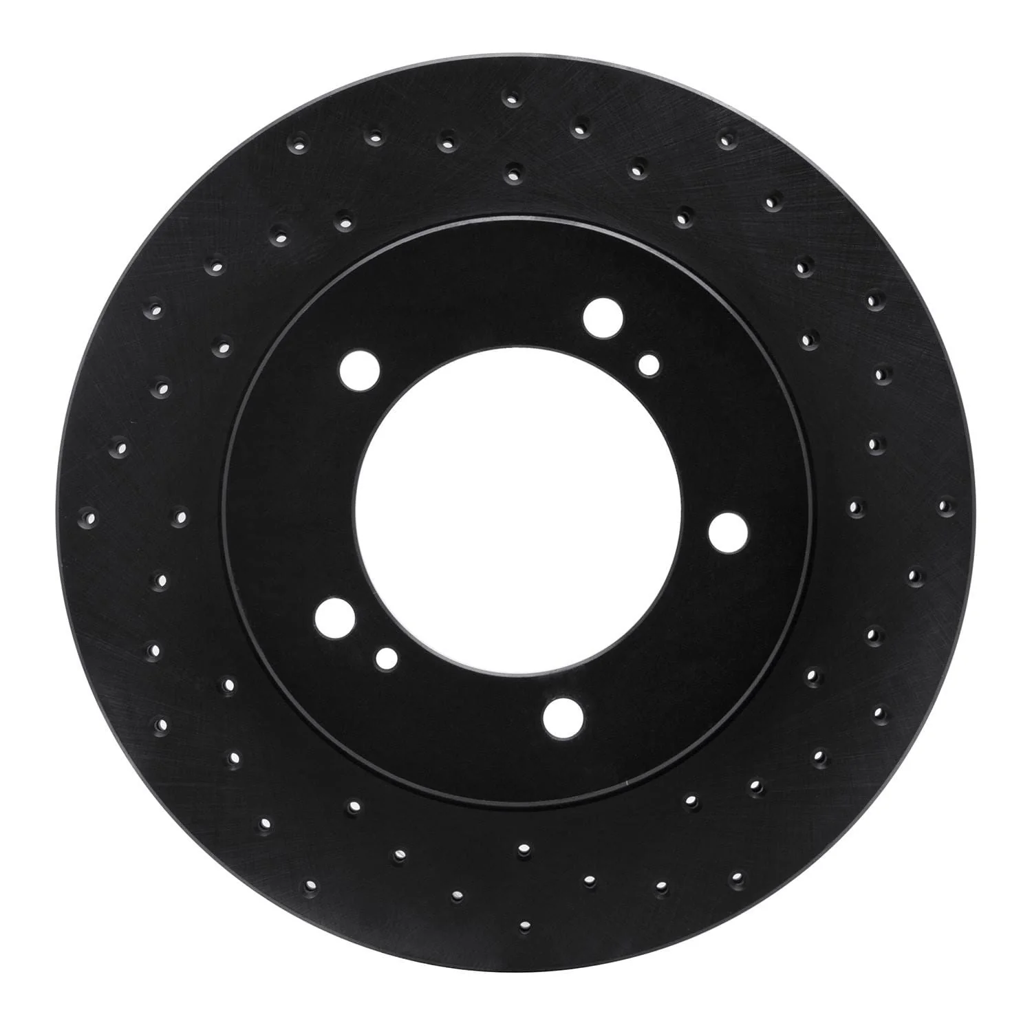R1 Concepts 96-98 Suzuki Sidekick Front Right Drilled Black Brake Rotor