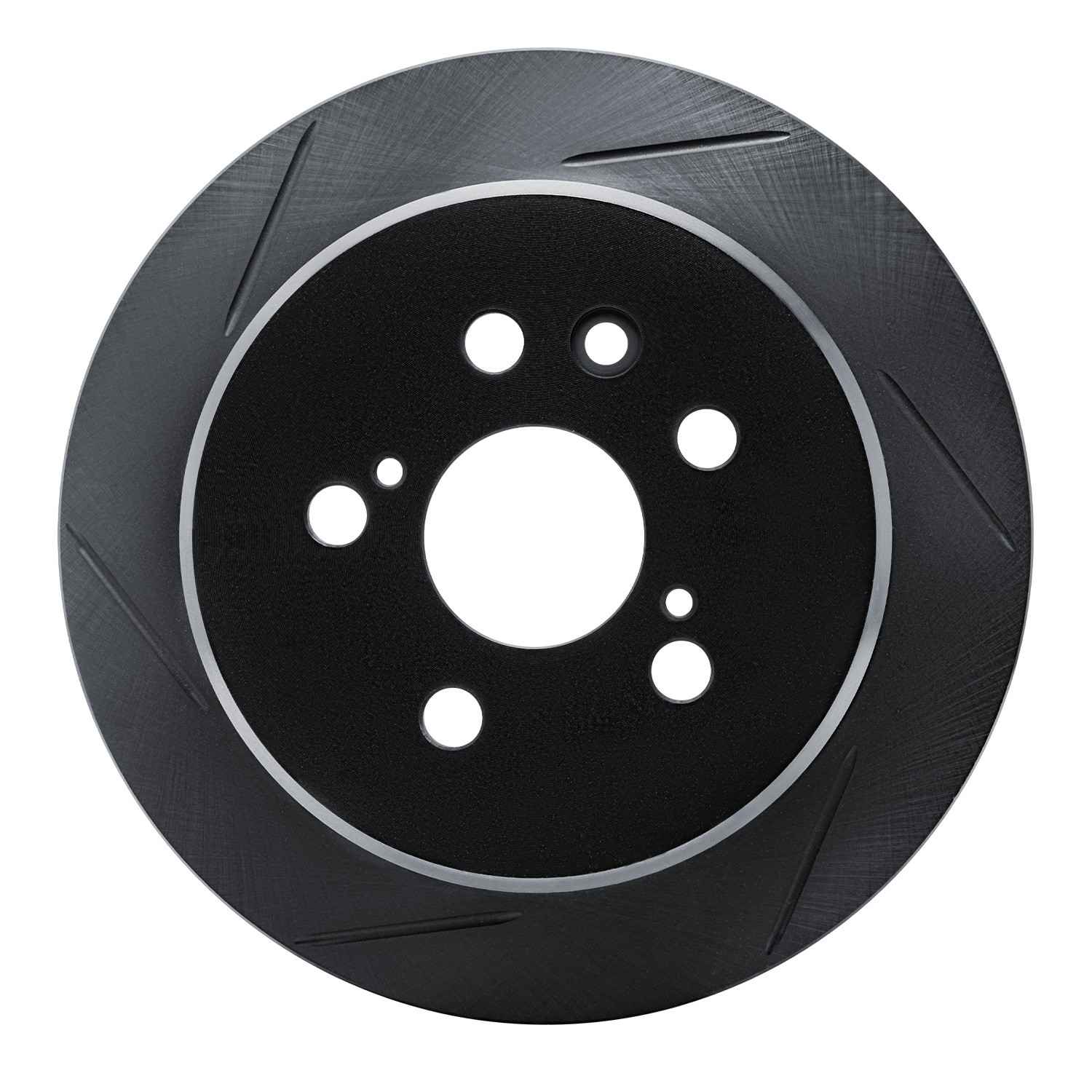R1 Concepts 96-99 Toyota Celica Rear Left Slotted Black Brake Rotor