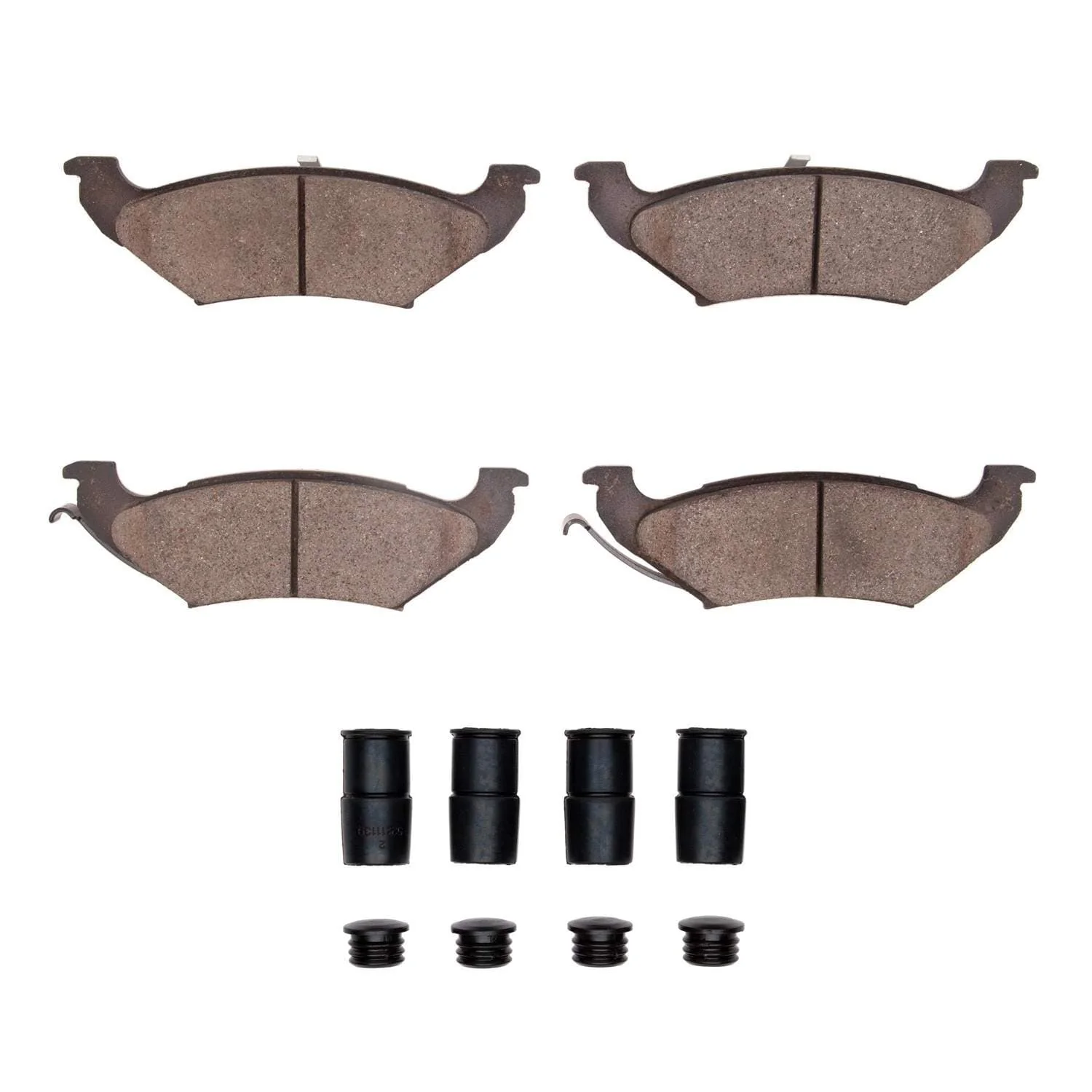 R1 Concepts 97-00 Chrysler Town & Country Rear Semi Met Pads & Hardware Kit