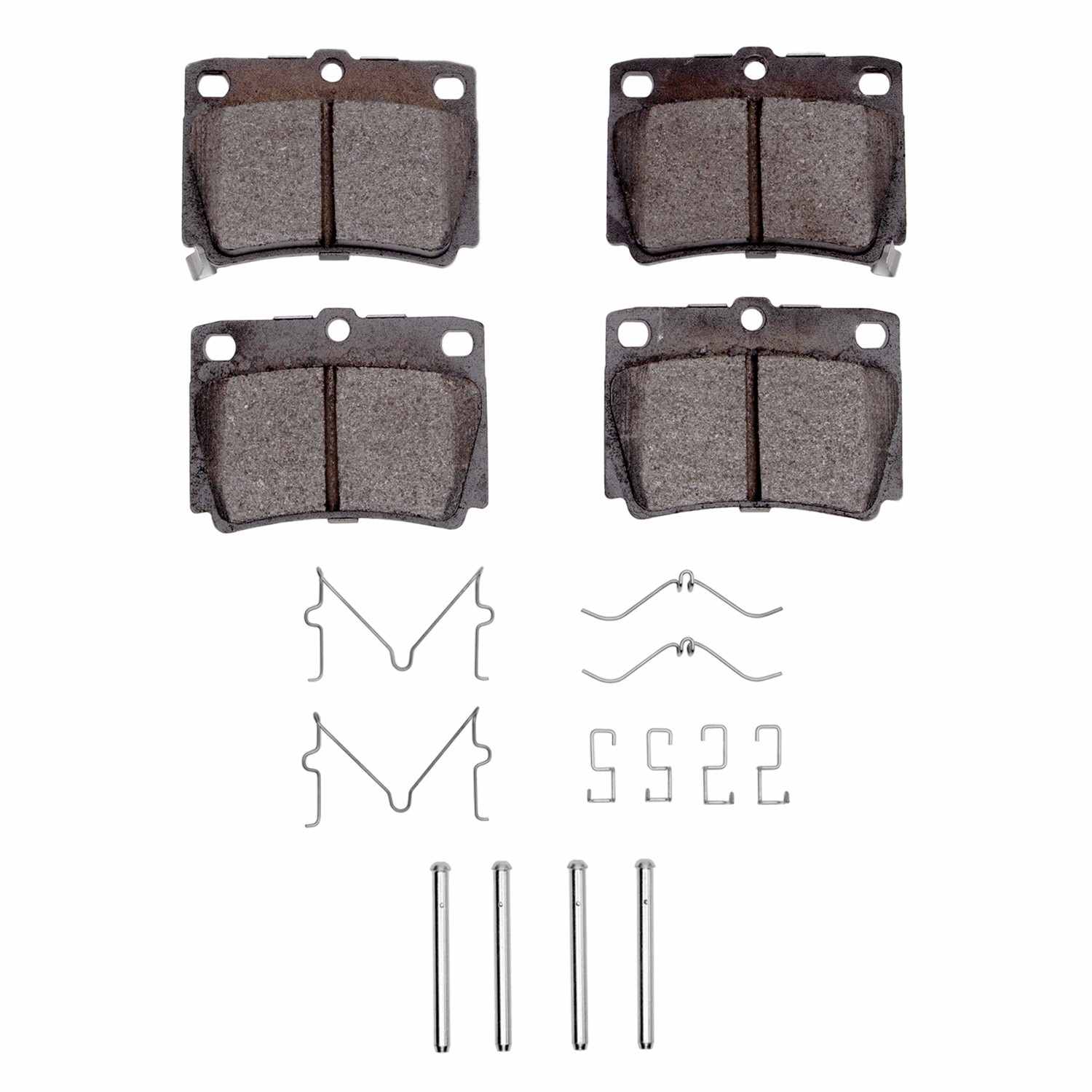 R1 Concepts 97-04 Mitsubishi Montero Sport (USA/Canada) Rear Optimum OE Pads & Hardware Kit