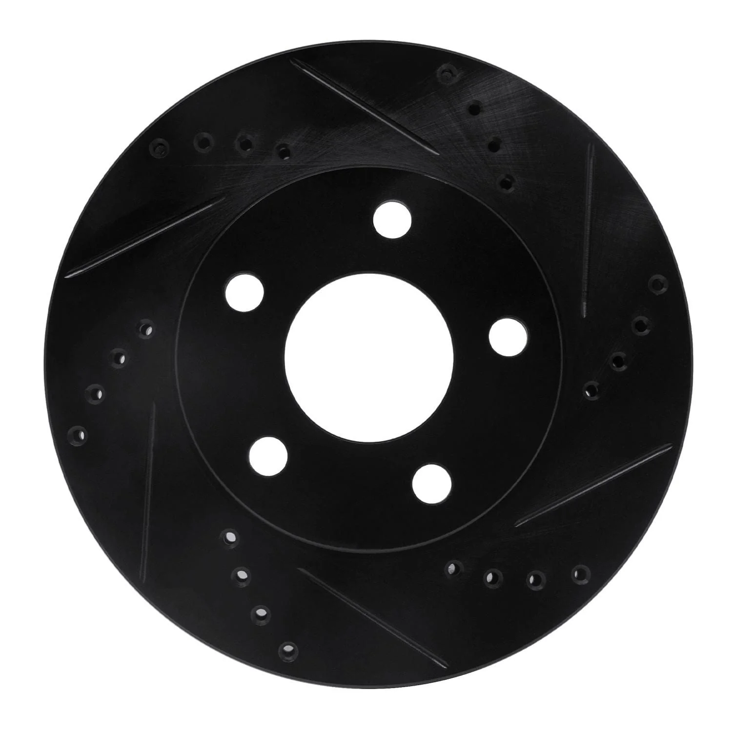 R1 Concepts 97-05 Buick Century Front Right Drilled & Slotted Black Brake Rotor