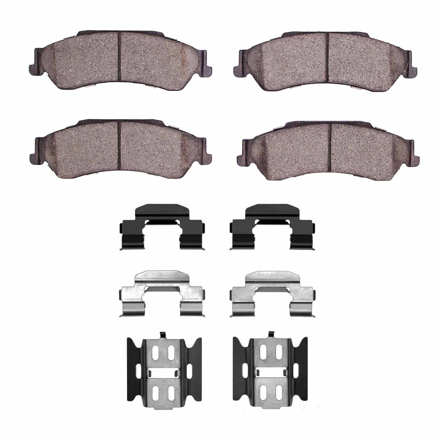 R1 Concepts 97-05 Chevrolet Blazer Rear Semi Met Pads & Hardware Kit