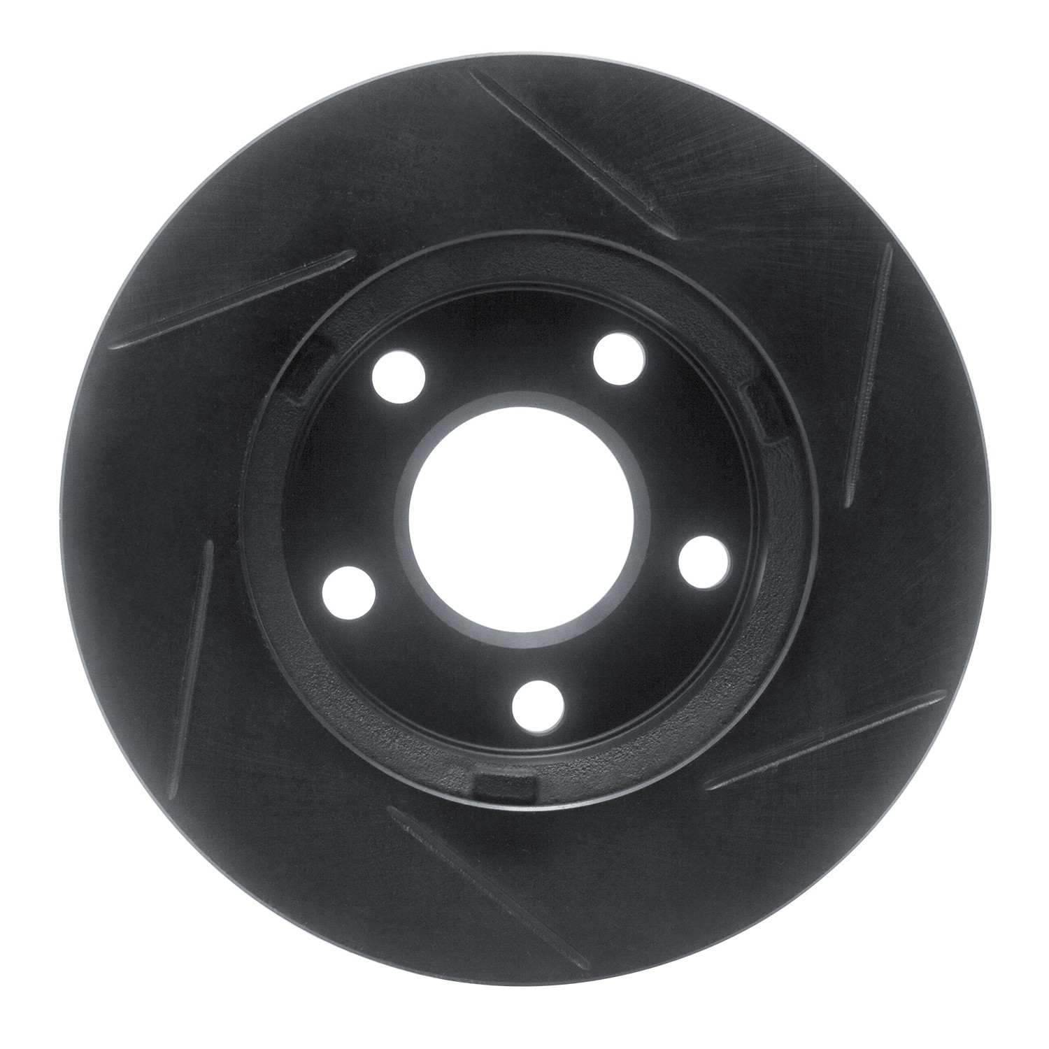 R1 Concepts 97-05 Oldsmobile Alero Front Left Slotted Black Brake Rotor - Image 2
