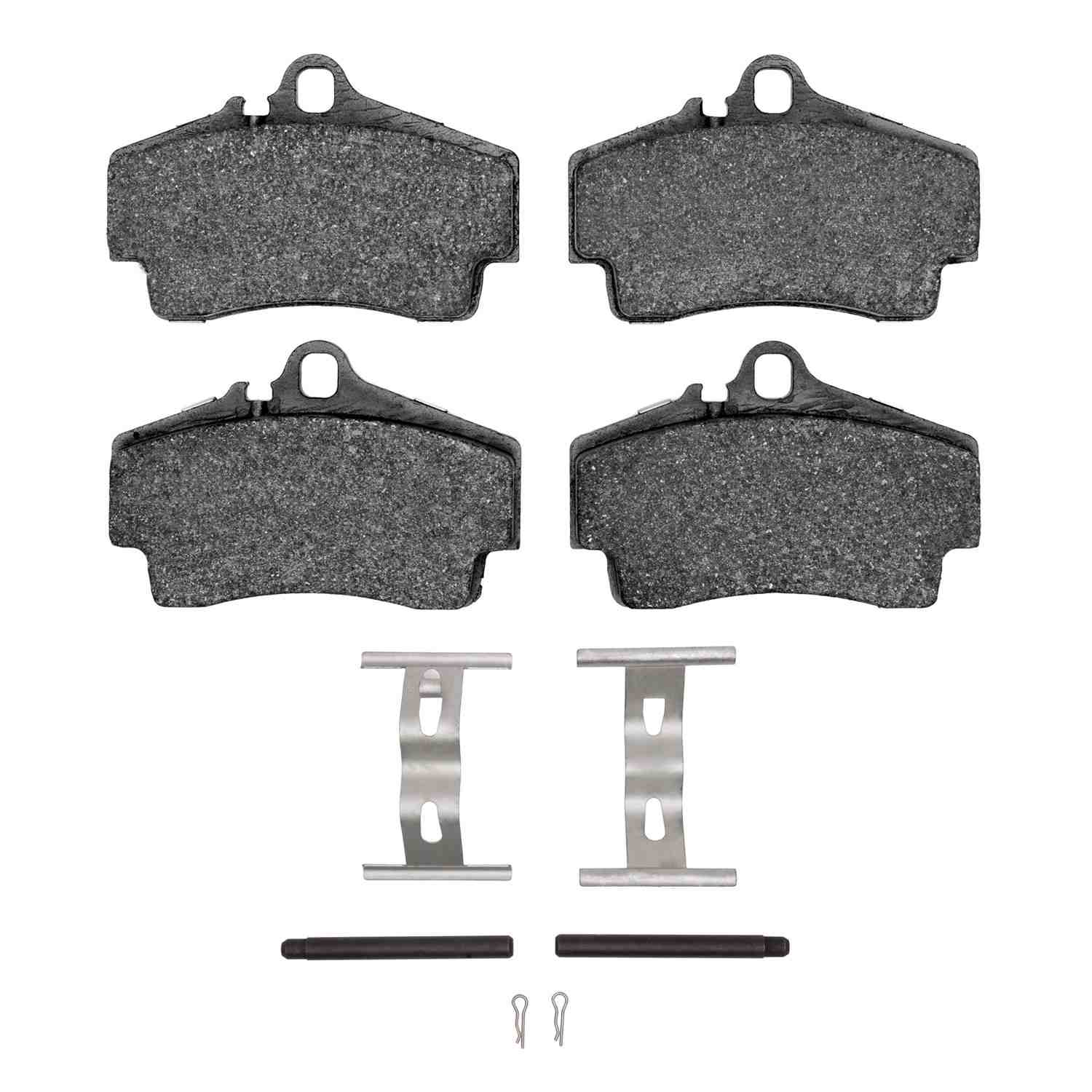 R1 Concepts 97-12 Porsche Boxster Rear Euro Ceramic Pads & Hardware Kit