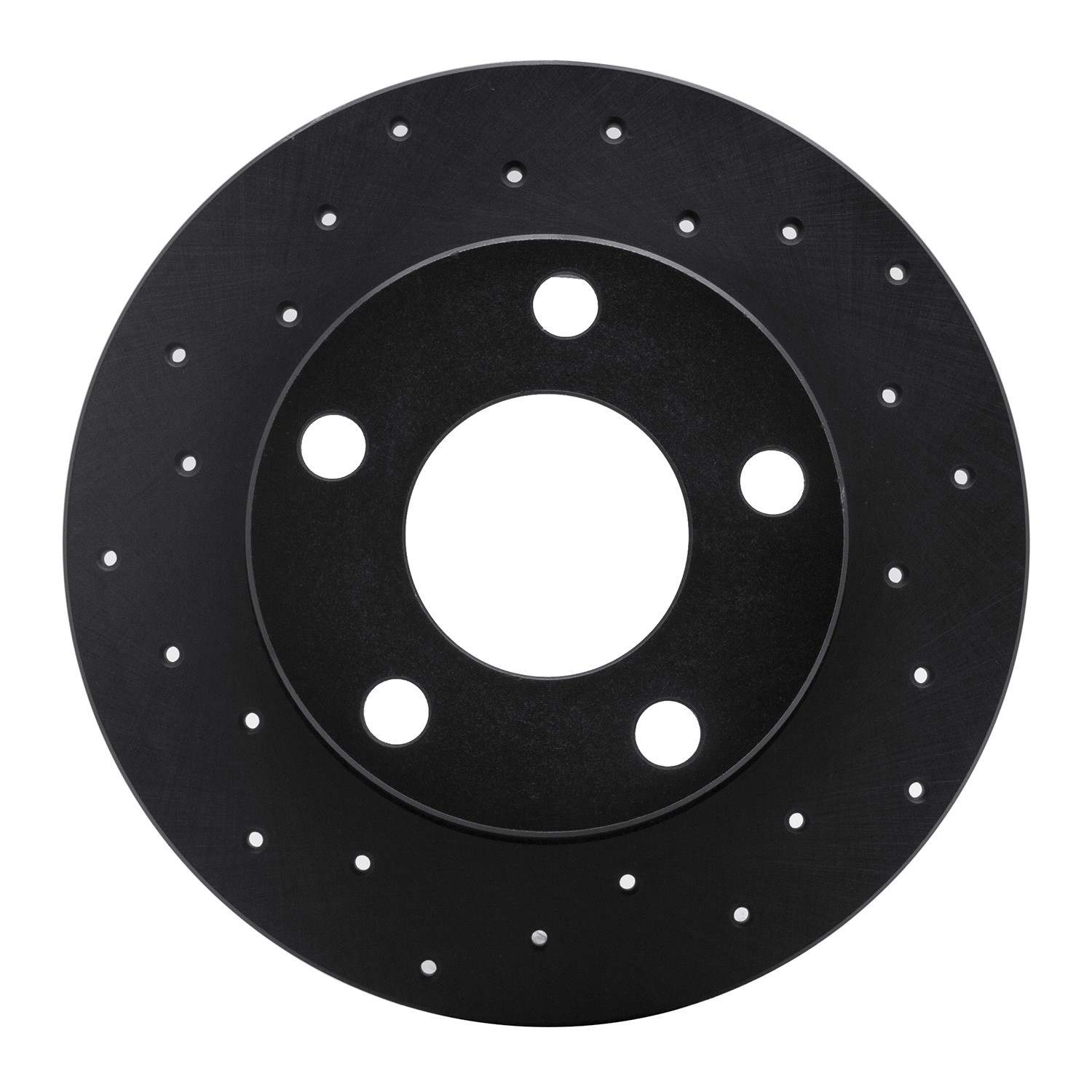 R1 Concepts 98-01 Audi A6 Quattro Rear Left Drilled Black Brake Rotor