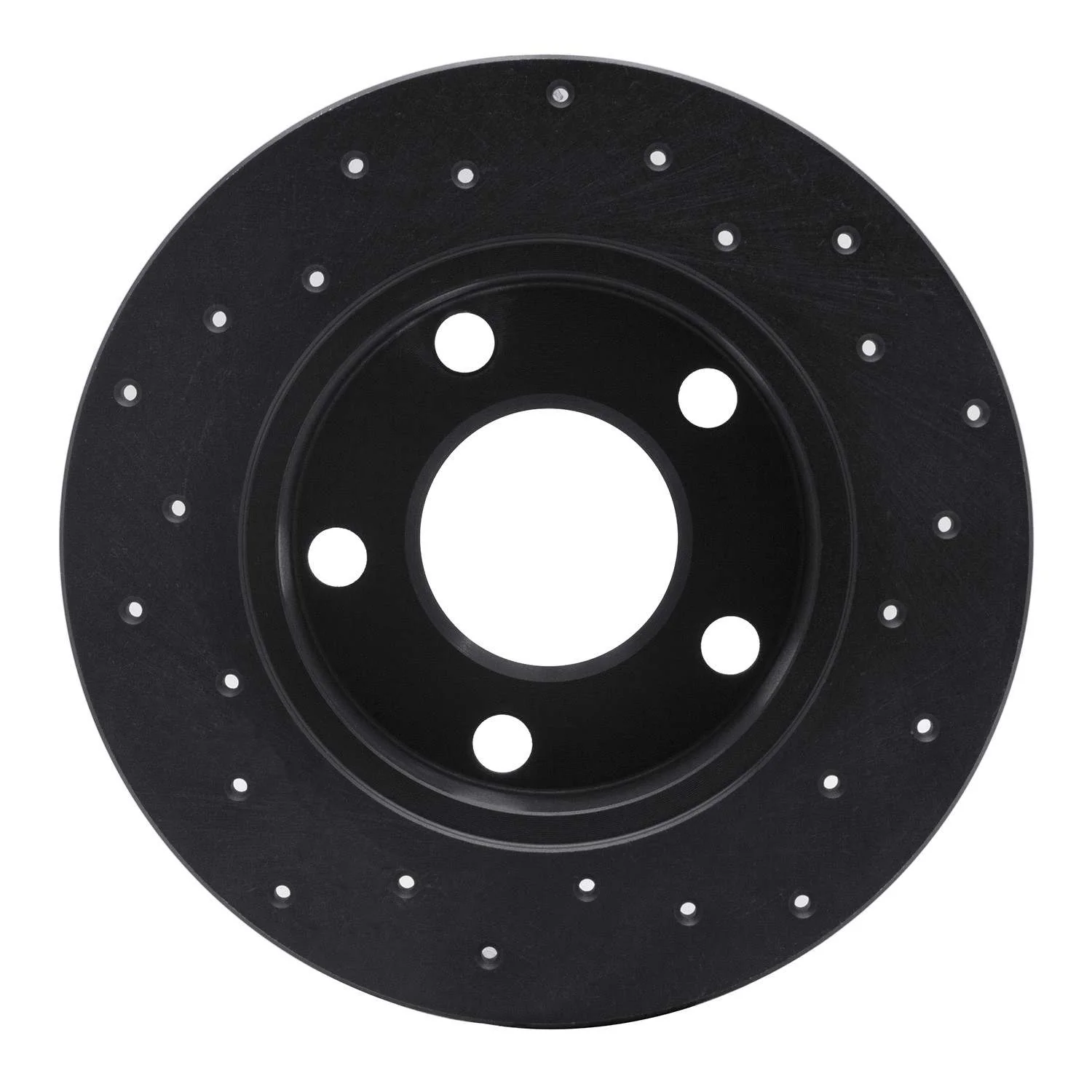 R1 Concepts 98-01 Audi A6 Quattro Rear Left Drilled Black Brake Rotor - Image 2