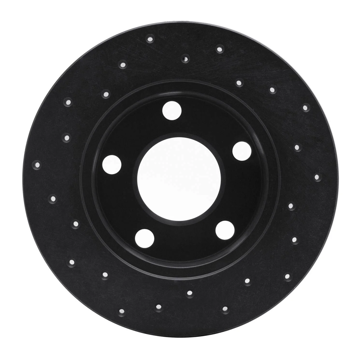 R1 Concepts 98-01 Audi A6 Quattro Rear Right Drilled Black Brake Rotor - Image 2
