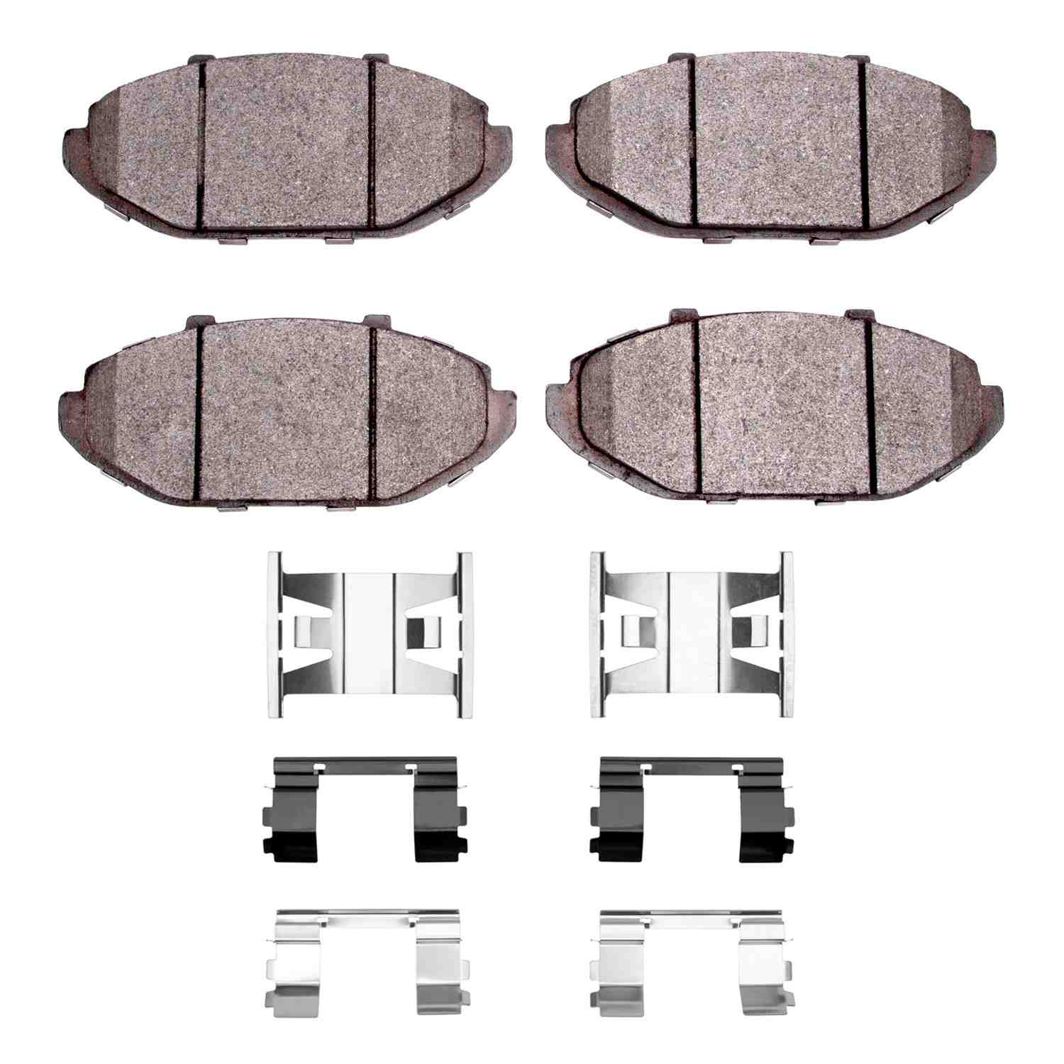 R1 Concepts 98-02 Ford Crown Victoria Front Optimum OE Pads & Hardware Kit
