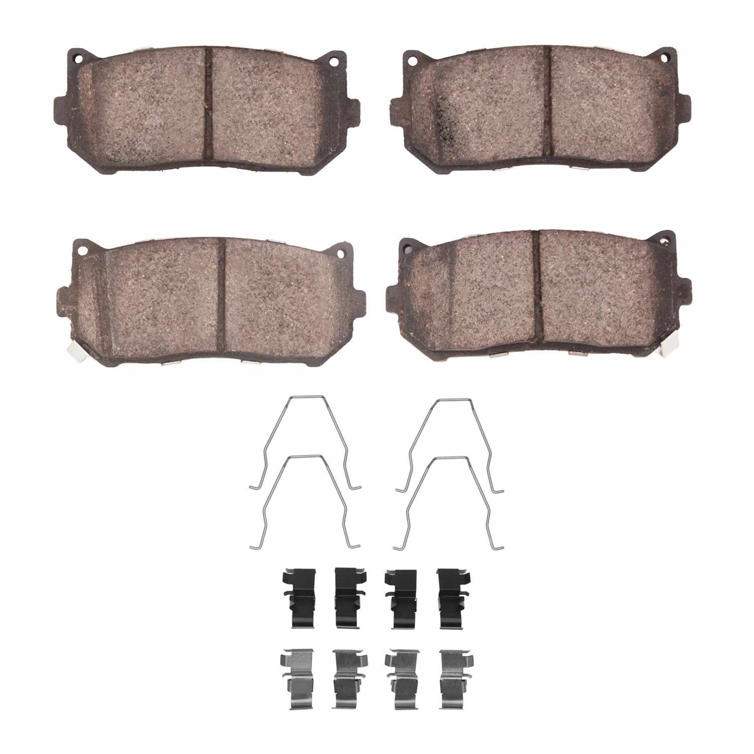 R1 Concepts 98-03 Kia Spectra Rear Semi Met Brake Pads and Hardware Kit