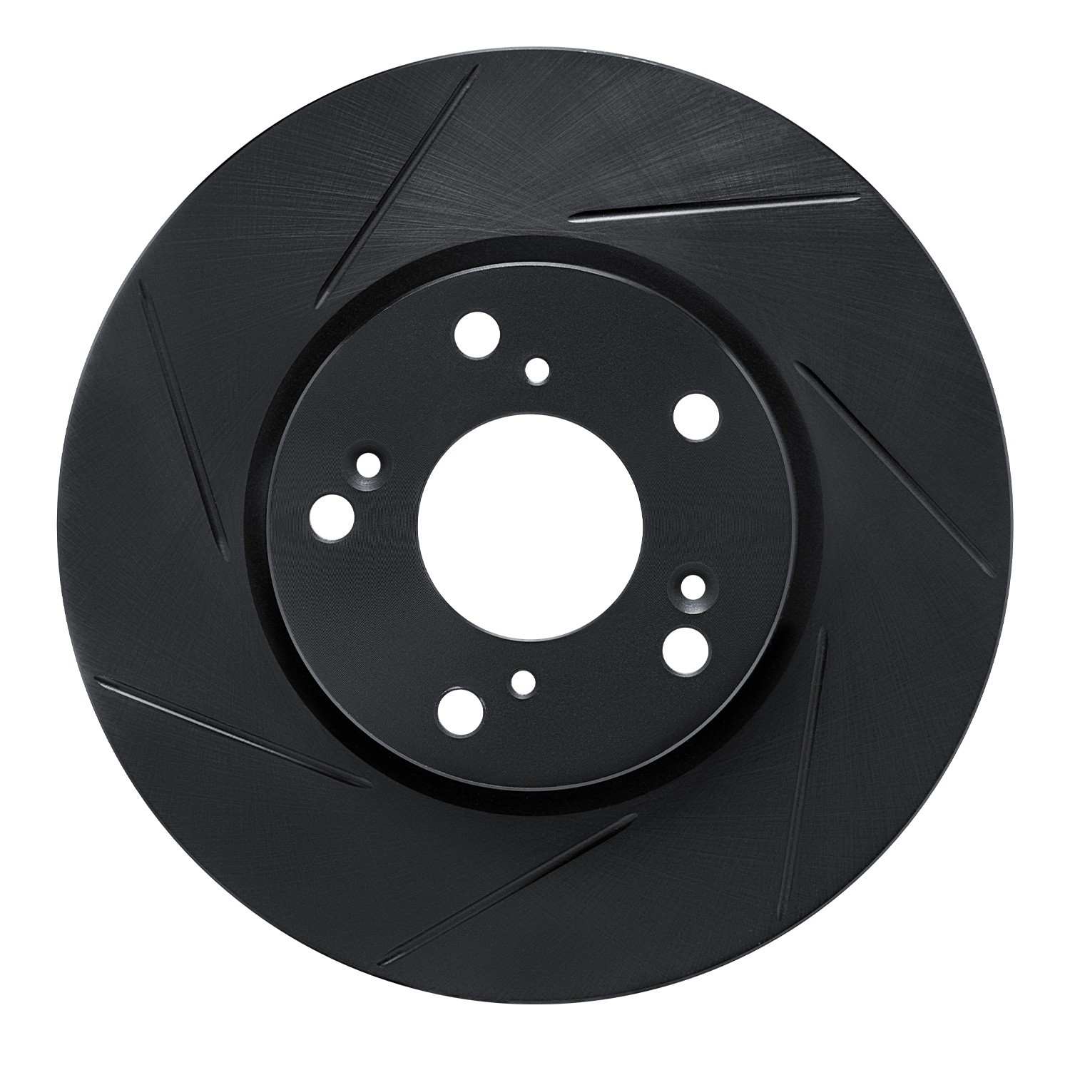 R1 Concepts 98-20 Honda Accord Coupe Front Left Slotted Black Brake Rotor
