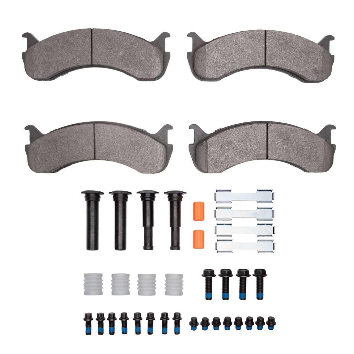 R1 Concepts 98-24 Beaver Motorcoach Monterey Front/Rear Optimum OE Pads & Hardware Kit