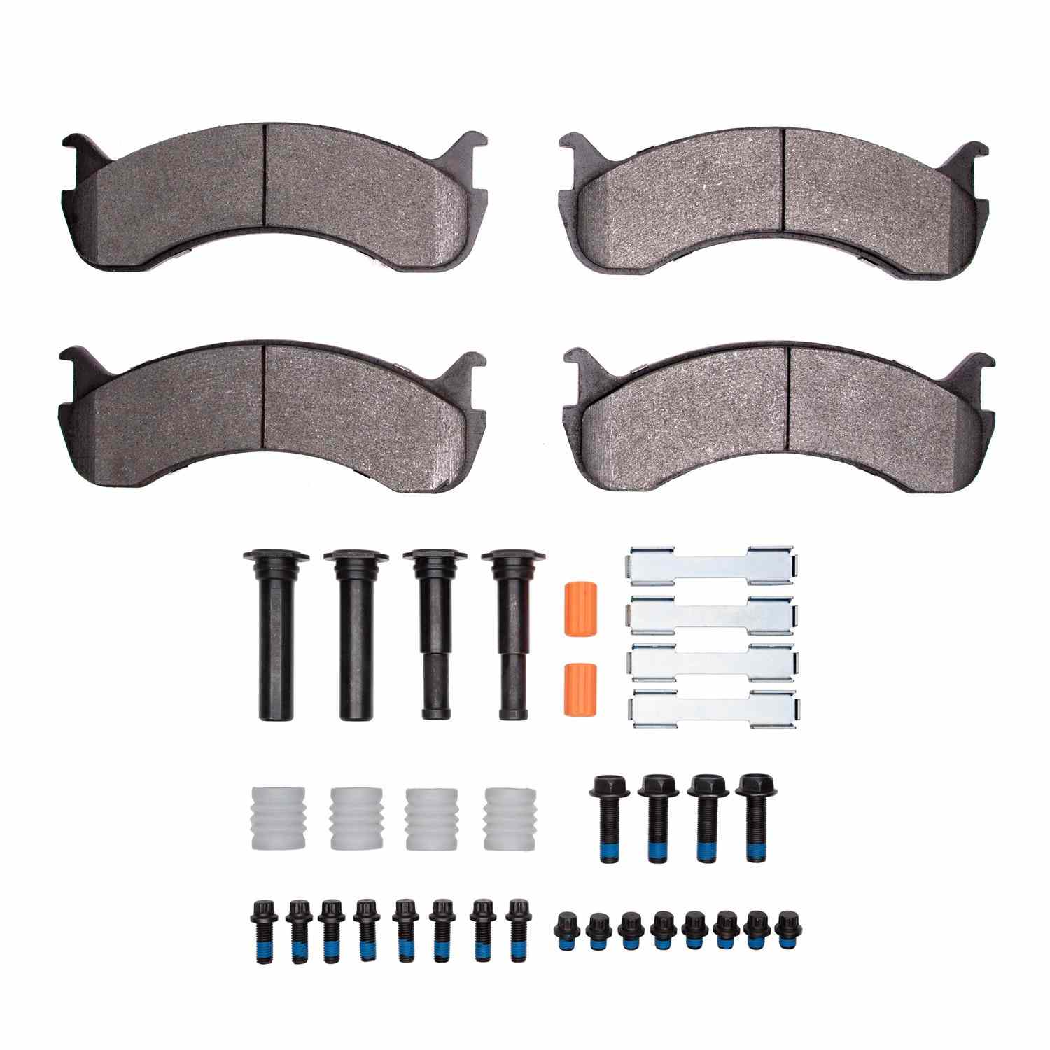 R1 Concepts 98-25 Beaver Motorcoach CONTESSA Front/Rear Optimum OE Pads & Hardware Kit