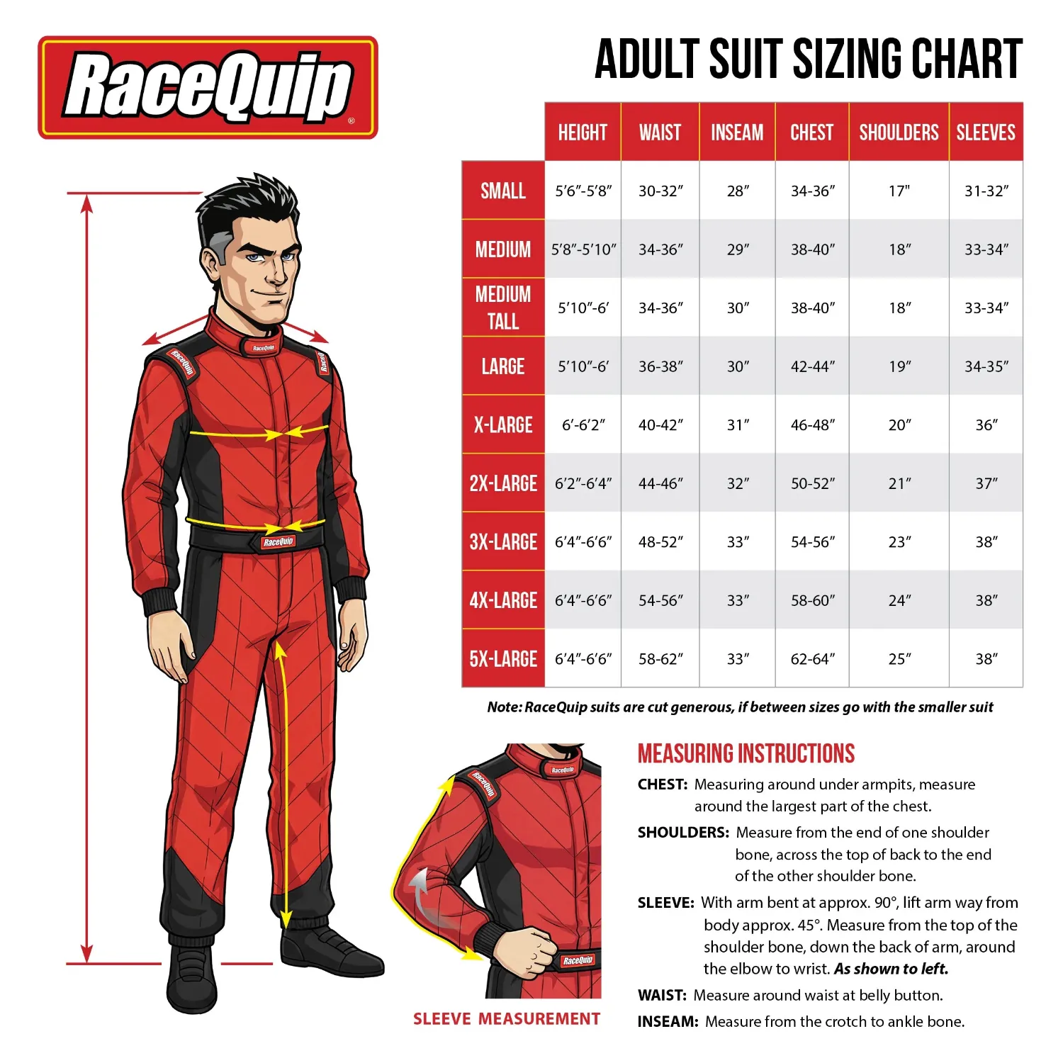 RaceQuip SFI-5 Suit Red - Image 2